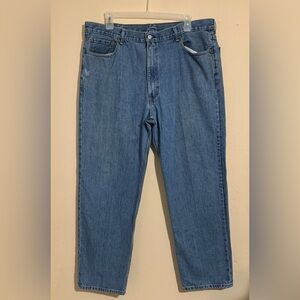 Levi's 550 Light wash Straight Leg Blue Denim Jeans Mens Size 42x32